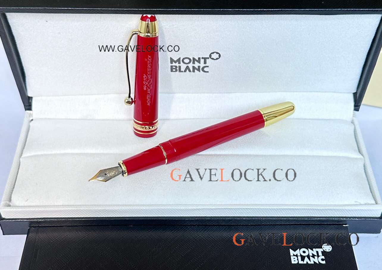 AAA Grade Copy Montblanc Meisterstuck 100 Classique Red Fountain Midsize